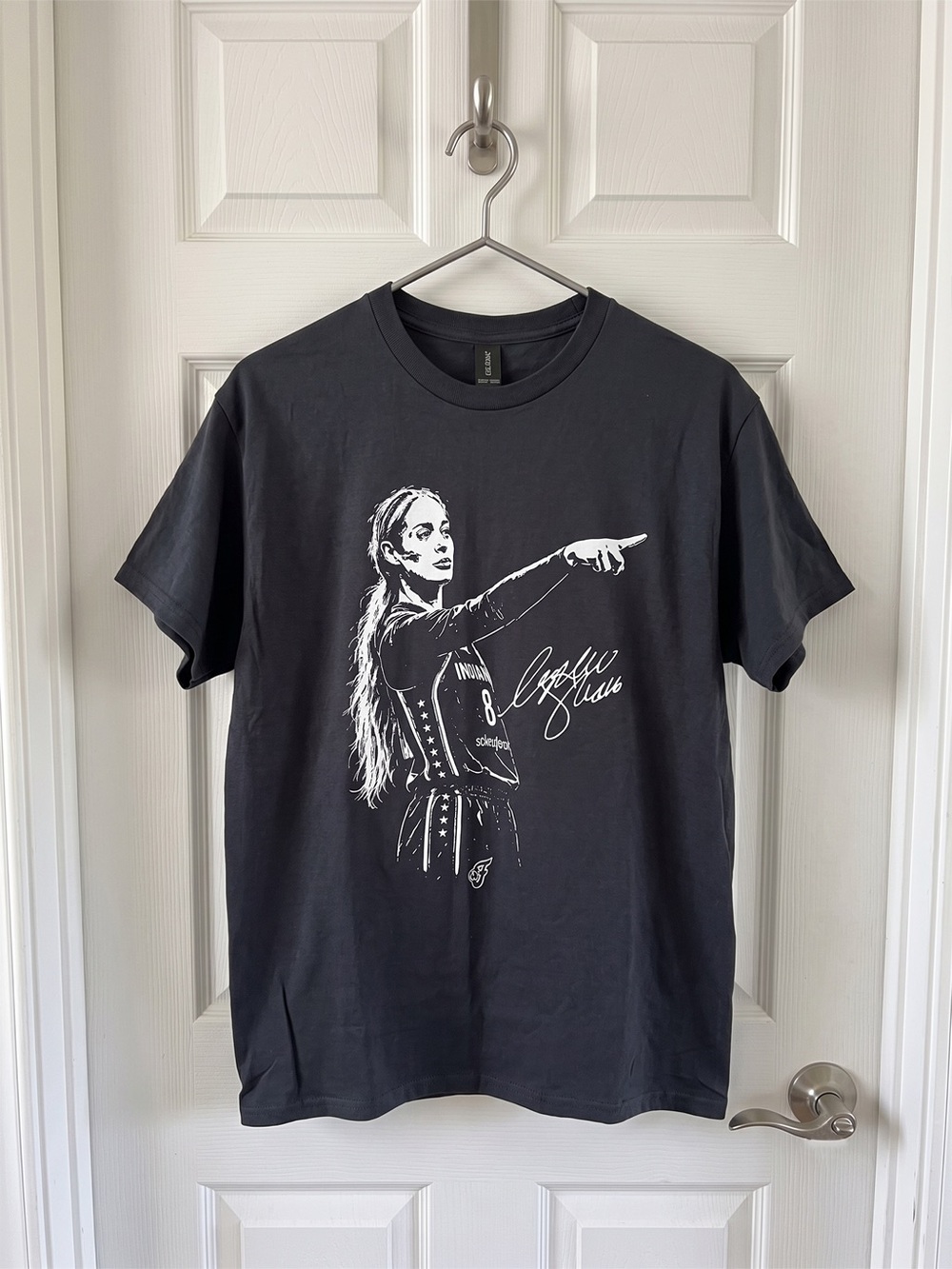 Gildan Black Tee with Caitlin Clark Graphic